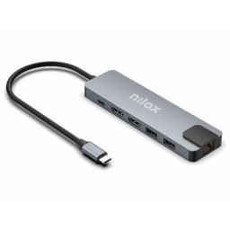 DOCK TYPE C 8 EN 1 DUAL 4K 1000MBPS