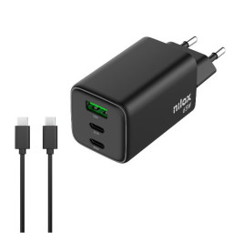 CARGADOR UNIVERSAL GAN 65W 3PUERTOS