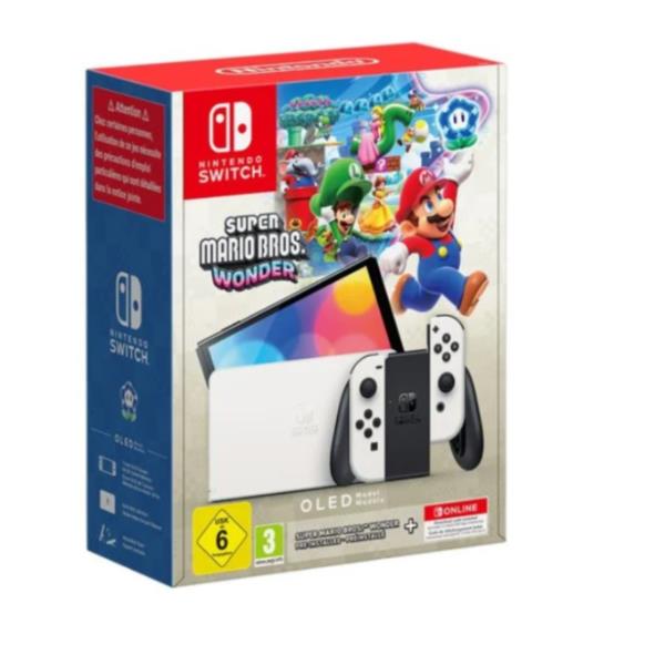 NIN OLED BLANCA SUPER MARIO WONDER