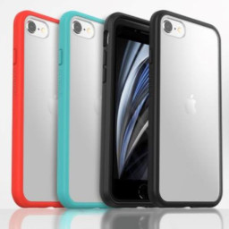 REACT IPHONE SE3RD/2ND/8/7 CLEAR/BL