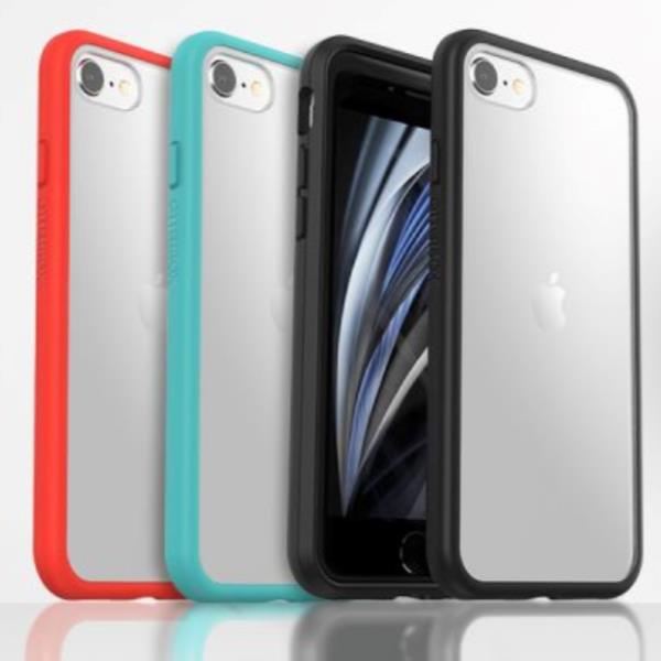 REACT IPHONE SE3RD/2ND/8/7 CLEAR/BL