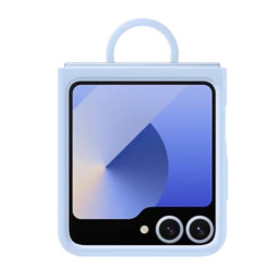FUNDA SILICONA AZUL CELEST FLIP 6