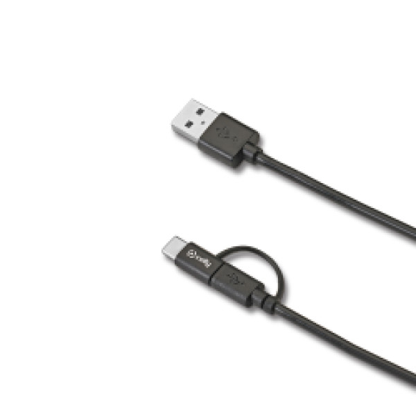 CABLE USBA-MICROUSB ADAP USBC 15W