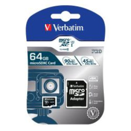 VERBATIM PRO MICROSDXC U3 64GB