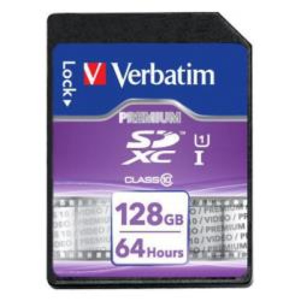 VERBATIM PREMIUM SDXC C10/U1 128GB