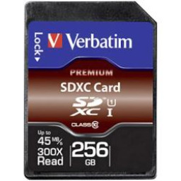 VERBATIM PREMIUM SDXC C10/U1 256GB