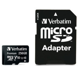 MICROSD PREMIUM 256GB C10 CON ADAP