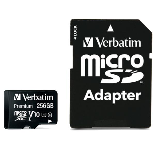 MICROSD PREMIUM 256GB C10 CON ADAP