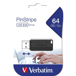 64GB USB STORENGO PINSTRIPE NEGRO