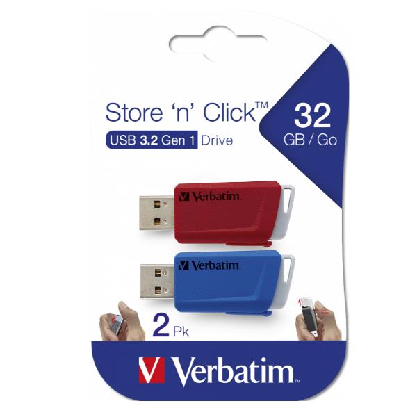 STORE N CLICK 3.2 PACK 2X32GB R/B