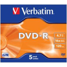 DVD-R 4.7 16X JEWELL 5 VERBATIM