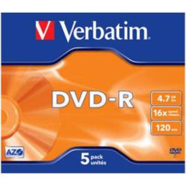 DVD-R 4.7 16X JEWELL 5 VERBATIM