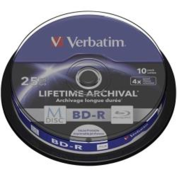 M-DISC BD-R 4X PRINTABLE 10 SPINDLE
