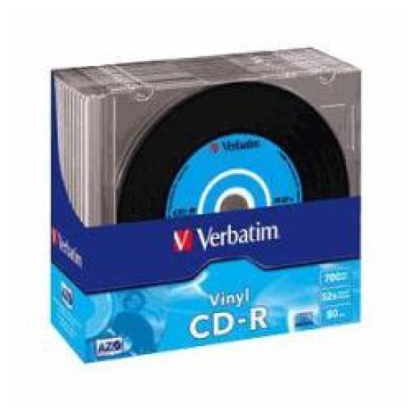 CDR 700 52X SLIM 10UDS VINILO