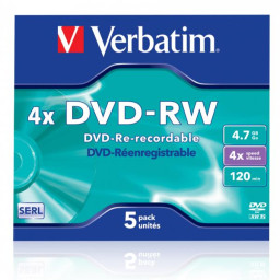 DVD-RW 4.7 4X JEWELL 5 VERBATIM