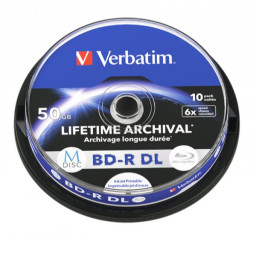 M-DISC BD-R DL 6X 50GB INKJET 10U