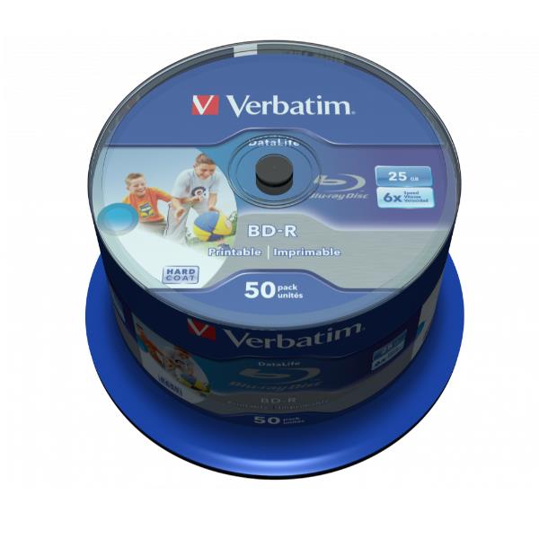 BD-R SL DATALIFE 25GB 6X 50PACK PRT