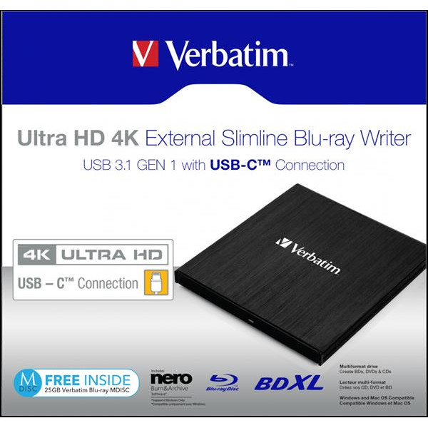 BLURAY WRITER ULTRAHD4K USB-C